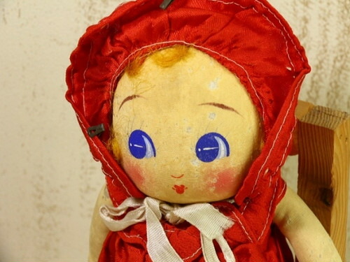 メーカー直売 文化人形 赤 青い目 セルロイド人形 セルロイド キューピー 大正ロマン デコ モダン ヘロヘロ人形 フラドール ビスクドール 日本製 昭和レトロ 人形 ドール明治 大正 昭和 Made In Japan レトロ アンティーク 手作り Fucoa Cl