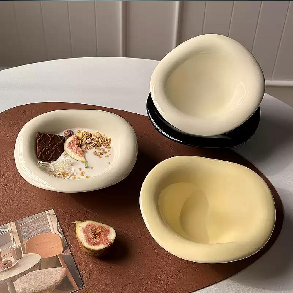 楽天市場】ins風 果物 サラダボウル 陶器 デザートボウル ワイドリム