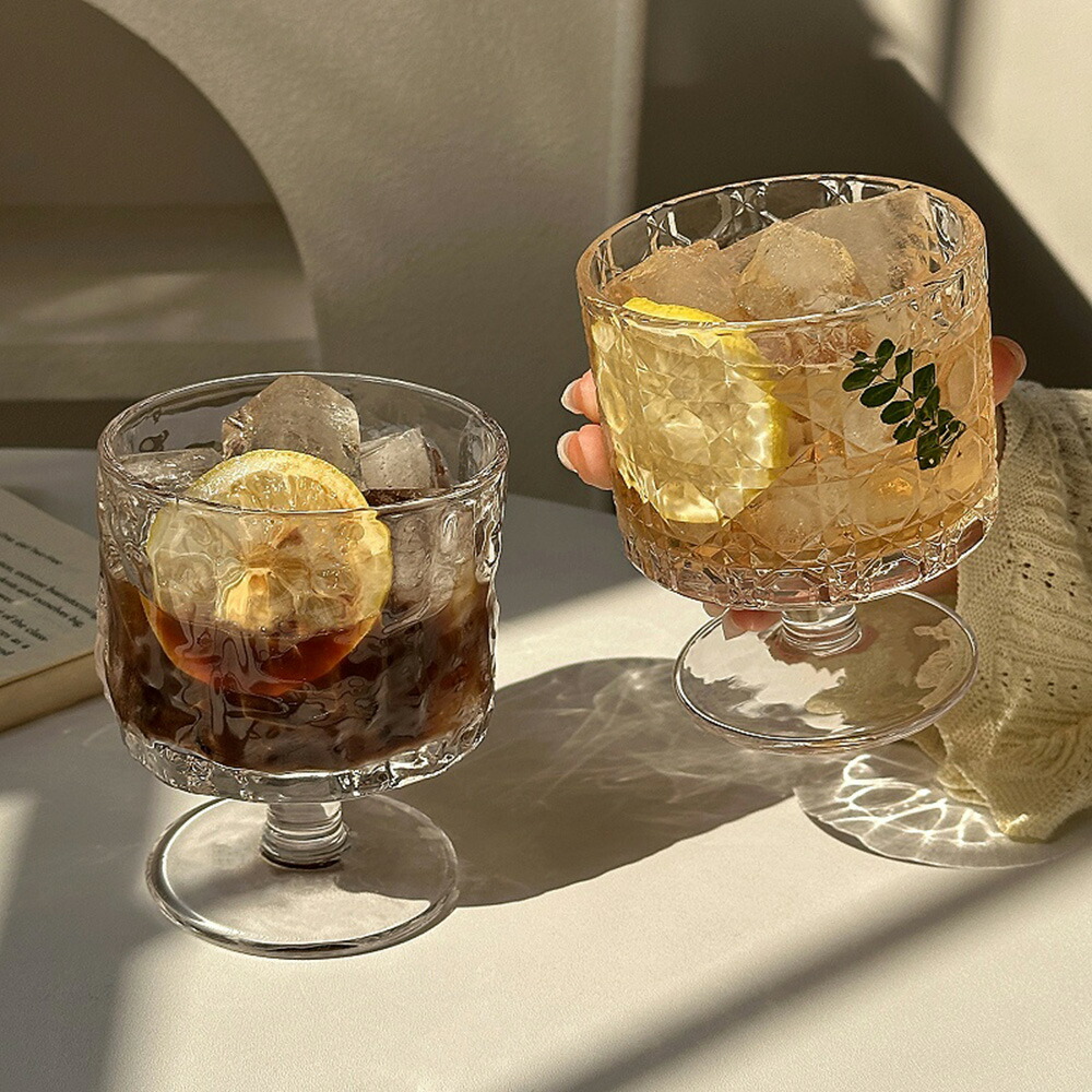 楽天市場】レトロ風 美しい脚付グラス おしゃれ カクテルグラス 日本酒