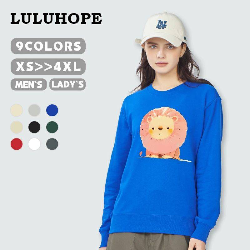 【送料無料】メンズ レディース スウェットパーカー 可愛い 獅子 しし Lion ライオン 綿 コットン 暖かい あたたかい ゆったり 大きいサイズ S M L XL XXL XXXL XXXXL 選べる9カラー カジュアル プレゼント