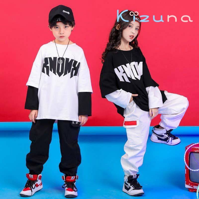 韓国 ダンス 黒tシャツ ジュニア キッズダンス衣装 オシャレ 女の子 セットアップ へそ出し トップス ヒップホップ サルエルパンツ ダンス衣装 男の子 キッズ キッズダンス ダンス 子供服 男の子 ヒップホップ HIPHOP