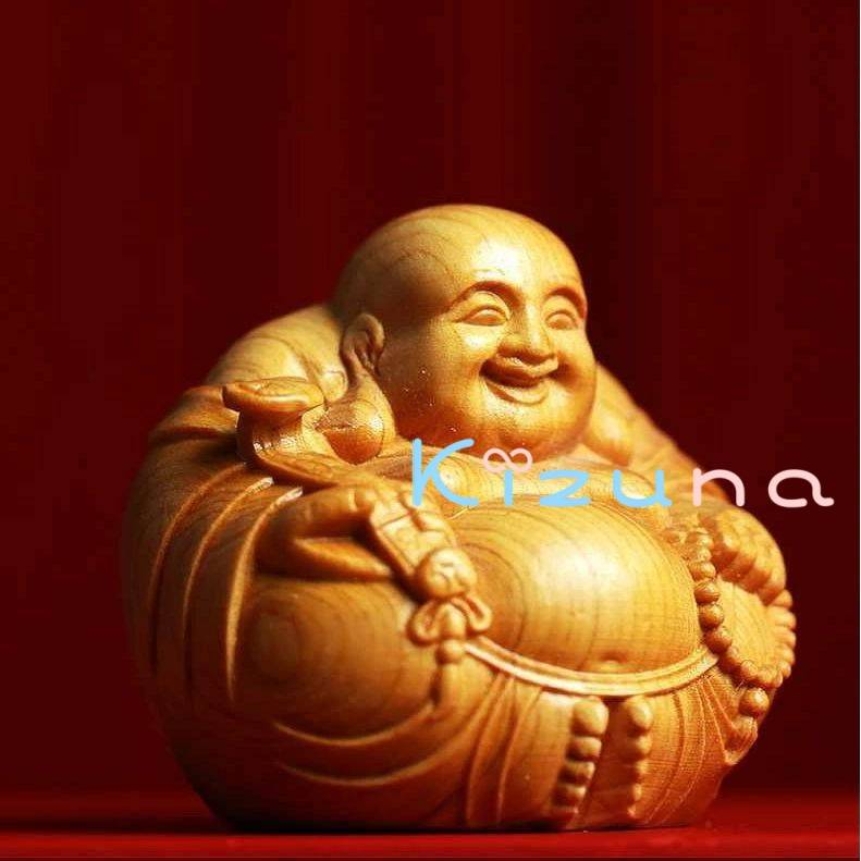 七福神 布袋尊 木製 木彫り 置物 仏像 縁起物 jjo77_1.jpg