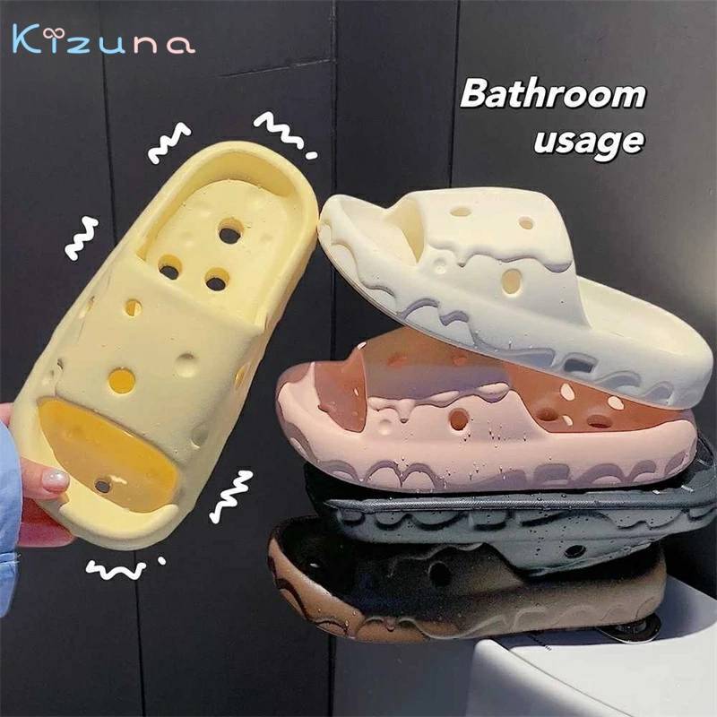 送料無料 お風呂 スリッパ 室内 快適 ソフト底 水漏れ サンダル レディース 女の子 夏用 通気性 無地 一字スリッパ 内 自宅用 トイレ ピーチサンダル シューズ 歩きやすい 滑り止め お洒落 軽量 柔らかい 楽天海外通販画像