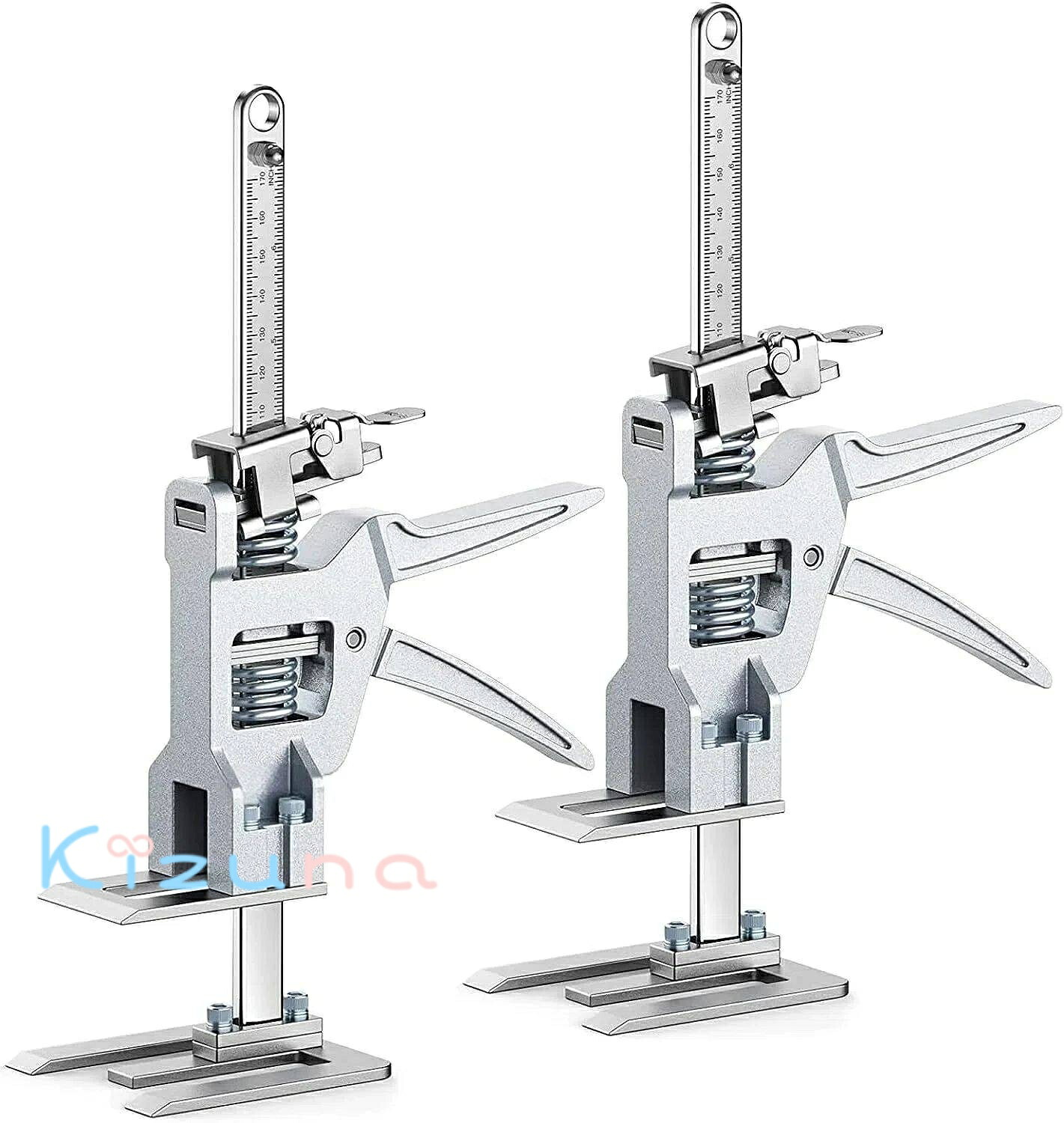 ジャッキ 定規付 耐荷重200kg ソリッドスチール製 ハンドリフティングツールジャッキ ミニ昇降器 労力節約アームジャック ドア・建具取付の高さ調節 リフト装置 ボードリフター タイル 窓 手動 軽量 構築ツール ドアパネル ボードリフター 家具移動 バイキングアーム｜絆shop