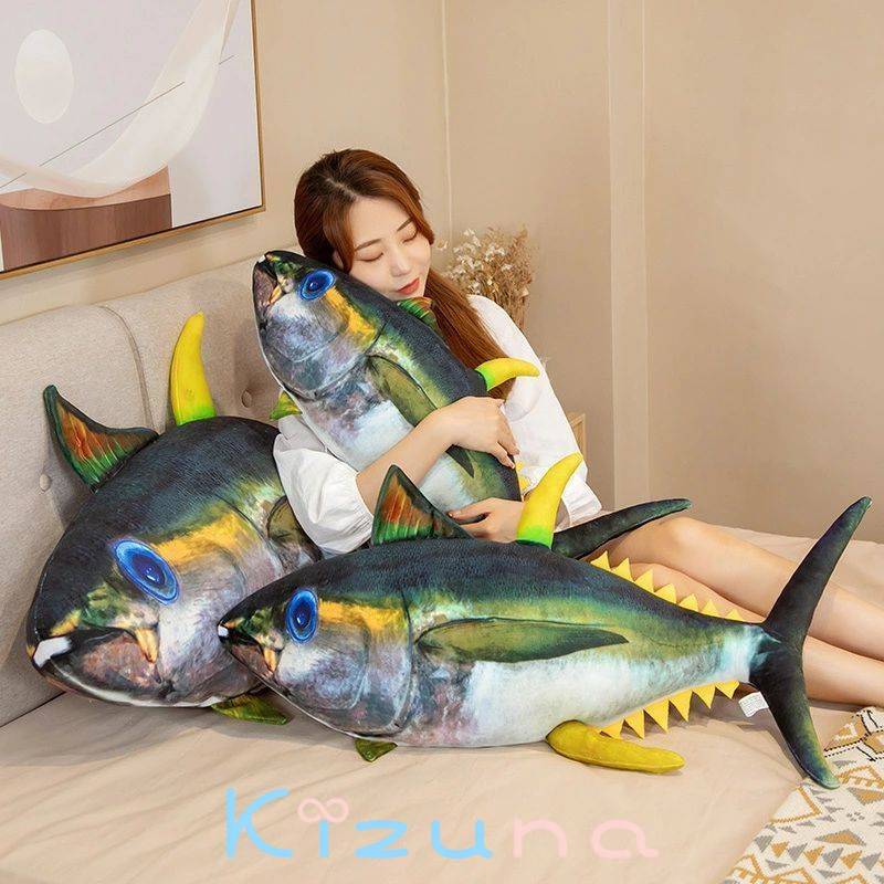 ぬいぐるみ 魚 tuna 鮪 抱き枕 赤ちゃん 手あそび 毛の荒物 好いたらしい 可愛らしい 意中の女に ふわふわで癒される もの柔らか 気味合い好いたらしい 差し上げ物 60糎 80糎 100糎 125糎 150糎