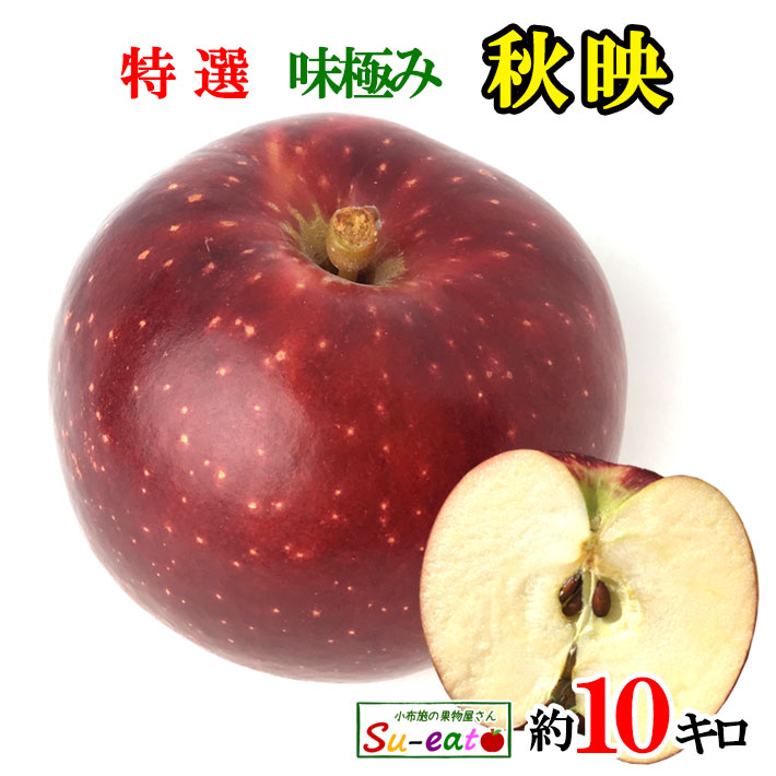 10月上旬～中旬　特選  秋映　りんご 減農薬　長野県産　10キロ　レビューを書いたら200円クーポン