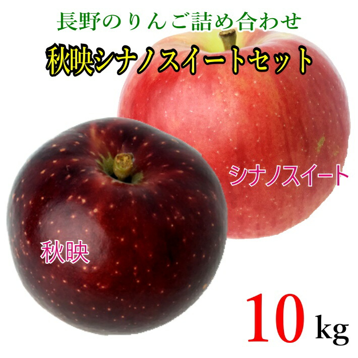 10月中旬　 秋映・シナノスイート りんごセット 訳あり　減農薬 10キロ　レビューを書いたら200円クーポン