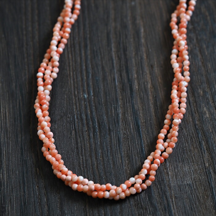 本桃色珊瑚ネックレス　104g 東里7-0813⭐︎2F 本桃色珊瑚ネックレス 104g 東里7-0813⭐︎2F