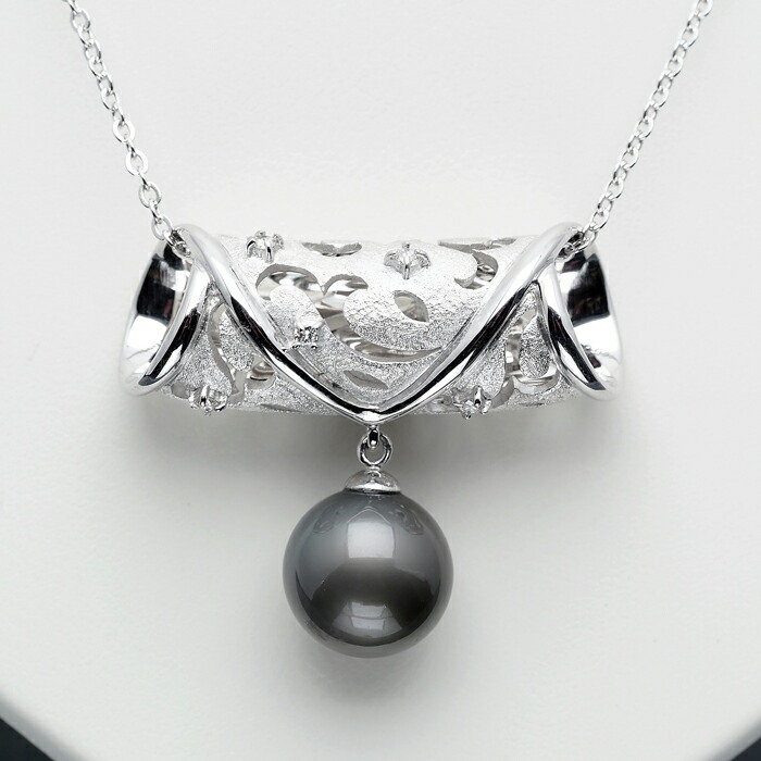 楽天市場】K14WG タヒチ真珠 ペンダントトップ 11.8mm 特選 チョコ