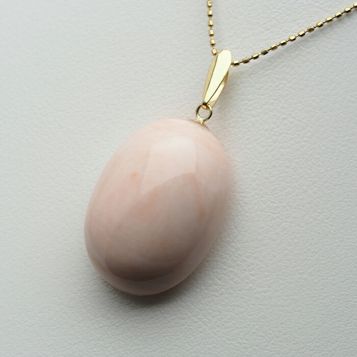 K18天然珊瑚ペンダントトップ(ダイヤモンド付き) アクセサリー 