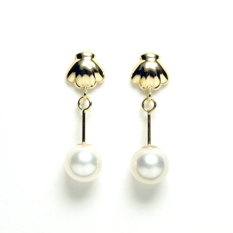 楽天市場】K18 アコヤ本真珠 ベビーパール ピアス 18金 あこや