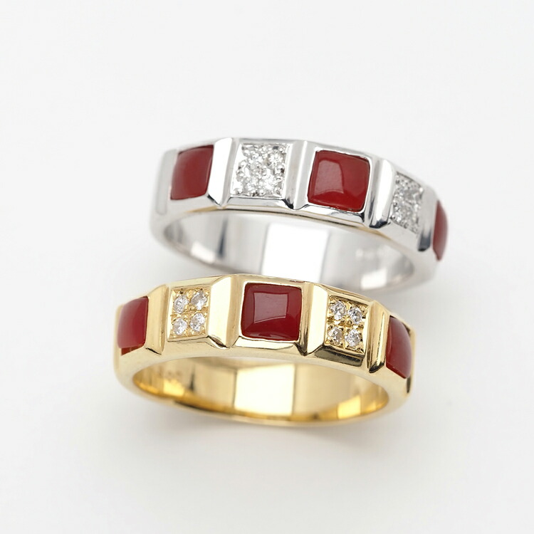 楽天市場】ピンク珊瑚 リング K10ゴールド ココ CC003-28 : K.Y.FACTORY