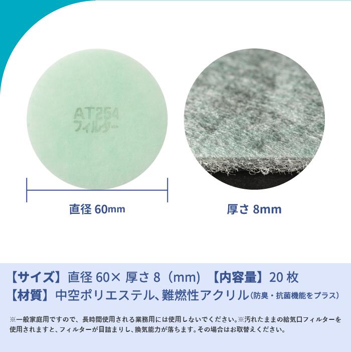 最大78%OFFクーポン φ60 5枚入 直径60mm 換気口フィルター 給気口フィルター 24時間換気フィルター φ60 異形(50枚+おまけ5枚)キョーワナスタ(NASTA) KS-8955PR 対応品 換気口フィルター 給気口フィルター 24時間換気フィルター