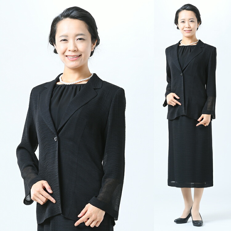 楽天市場 夏用 ブラックフォーマル ジャケット 単品 レディース 婦人 礼服 喪服 Rm 000 ボトム インナー別売り 9号 15号 日本製 黒 冠婚葬祭 葬儀 葬式 通夜 法事 礼装 ｇｈｋ通販