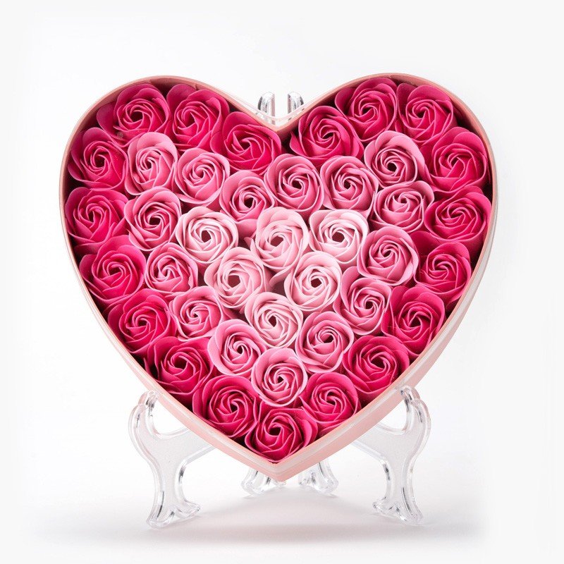 楽天市場】Q-FLA ハートボックス ピンク ローズ バスフレグランス 花の