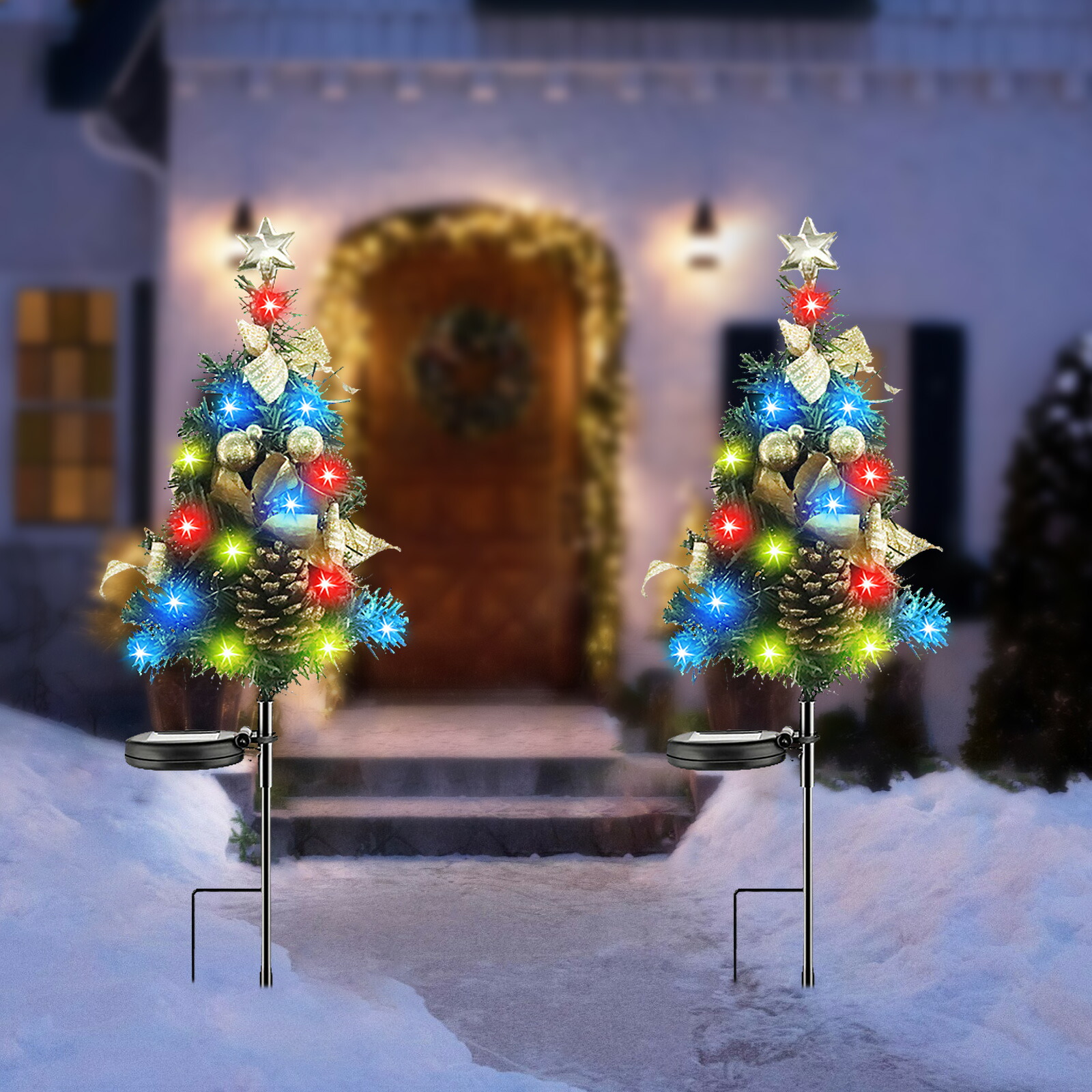 【レア】特大　クリスマス　ブローライト　80センチ　2体セット xmas2111b.jpg