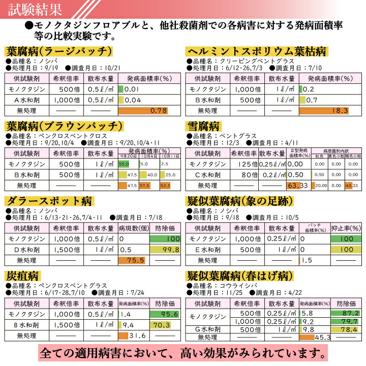 ５５％以上節約 芝生用 殺菌剤 モノクタジンフロアブル 1L 芝病害 病気 ダラースポット病 炭そ病 葉腐病 日本芝 ティフトン コウライシバ  ベントグラス ケンタッキーブルーグラス fucoa.cl