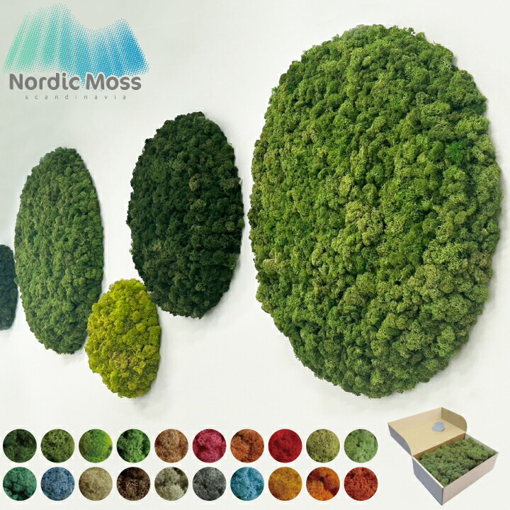 楽天市場】【送料無料】ノルディックモス 「パネルモス」1枚20色から