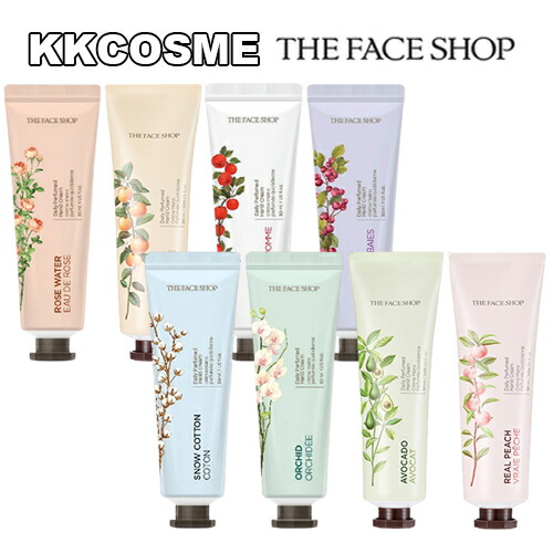 楽天市場 The Face Shop ザフェイスショップ 選べる3個セット デイリー パヒューム ハンドクリーム ほのかな香り フルーツ香り 各30ml 韓国コスメ 正規品 ケイケイコスメ Kkcosme