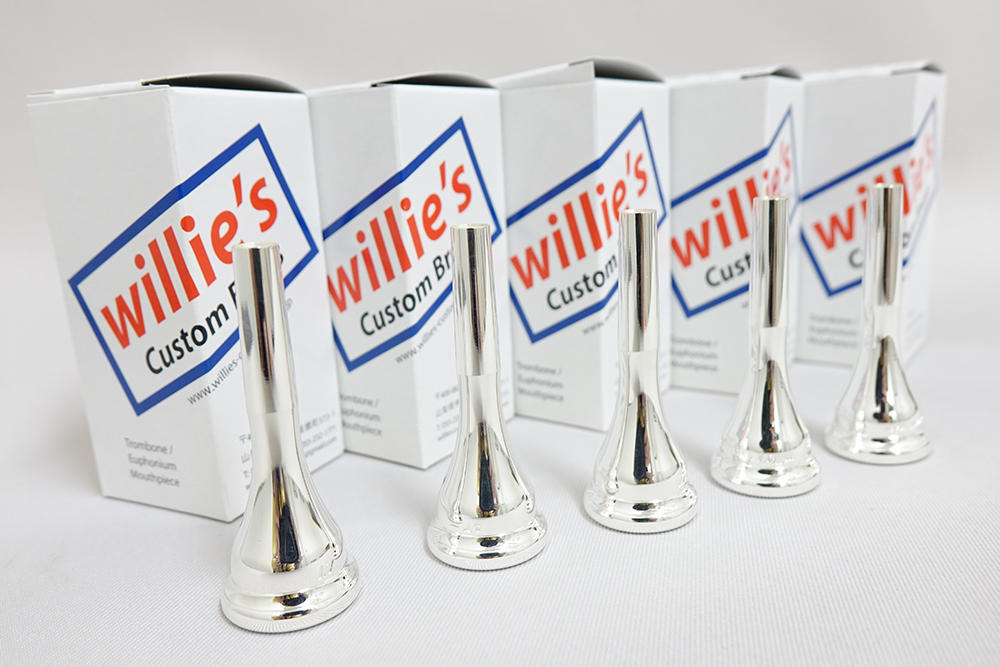 フレンチホルンマウスピース willie's（ウィリーズ）PC STD SP（鏡面カップ/シルバー仕上）Aリム | 管楽器専門店　ダク