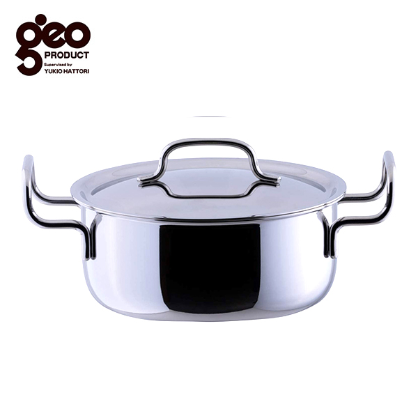 楽天市場】宮崎製作所 ジオプロダクト 浅型両手鍋 28cm GEO-28S