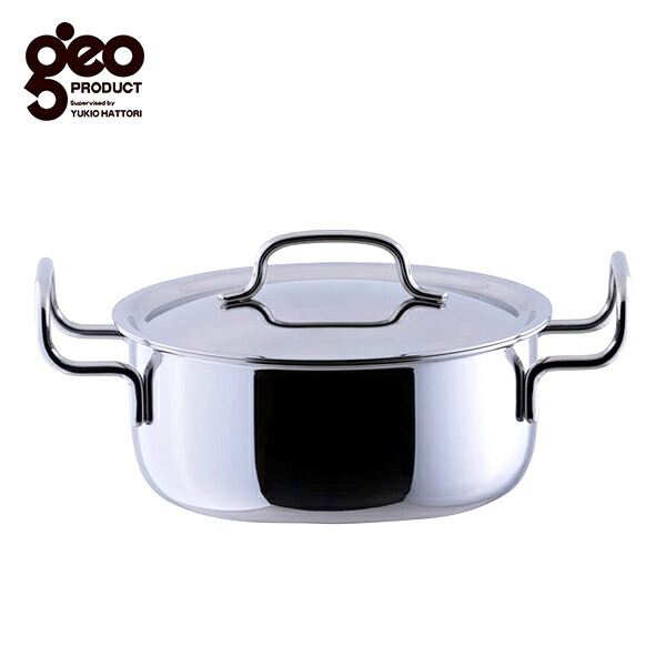楽天市場】宮崎製作所 ジオプロダクト 浅型両手鍋 28cm GEO-28S