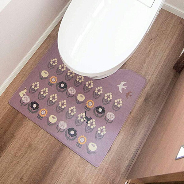楽天市場 オカトー Pvc 拭ける 抗菌 防臭 北欧風トイレマット 55 60 キッチンダイレクト 楽天市場店