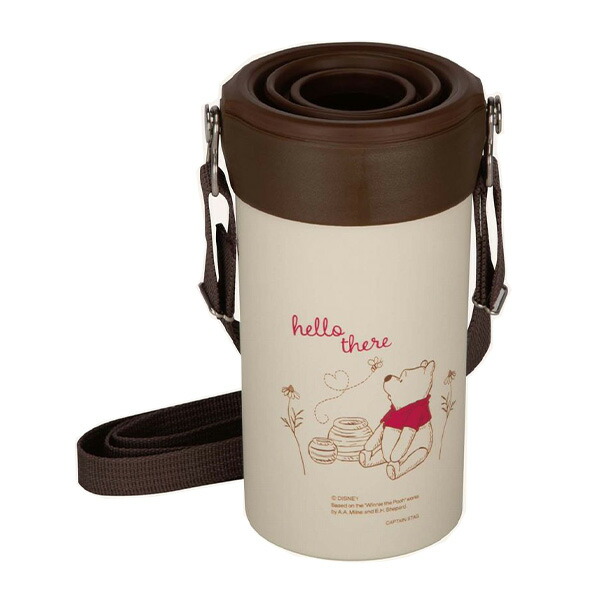 送料無料 キャプテンスタッグ MA-2336 ディズニー HDペットボトルホルダー（くまのプーさん／こんにちは）画像