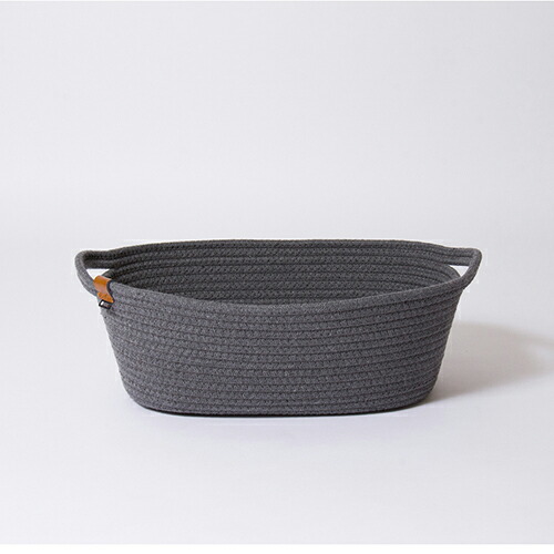 【楽天市場】送料無料 東洋ケース MOCRPBMDGY moc rope basket M ダークグレイ ロープバスケット：キッチン