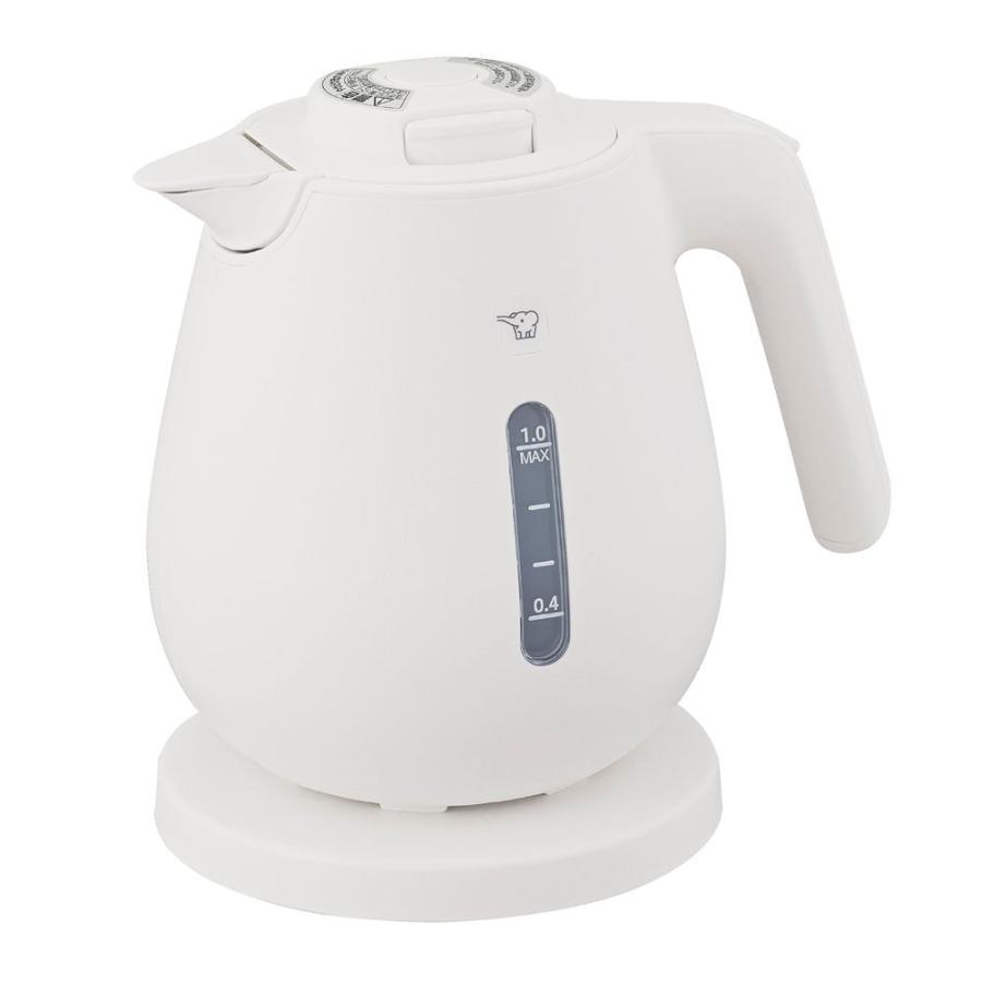 象印 電気ケトル 1.0L ホワイト CK-DC10 WA 【ZOJIRUSHI ケトル すぐに 沸く スピード ロック 安全】
