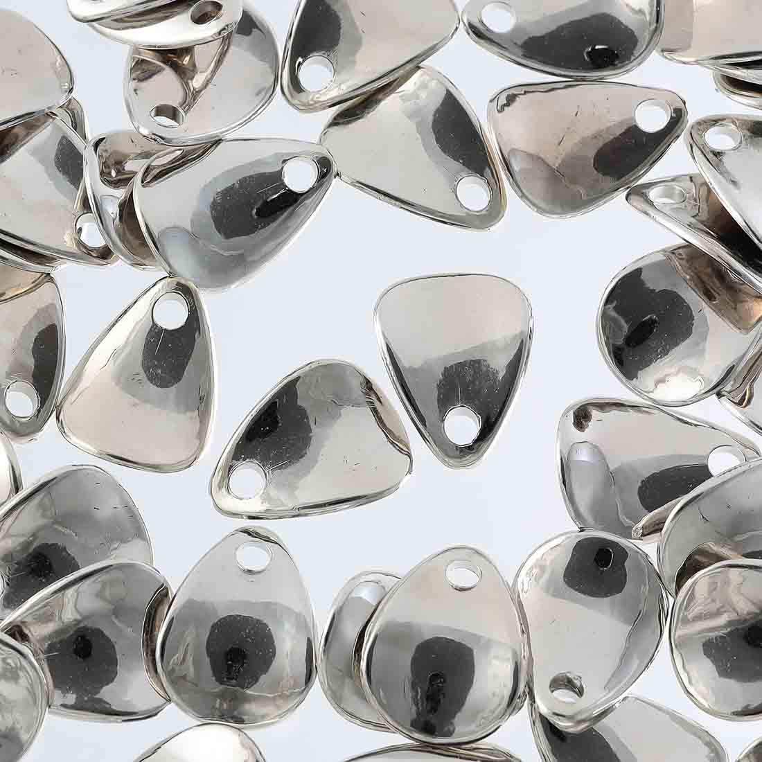 No.013 雫チャーム　ラメ　2ペア No.013 雫チャーム ラメ 2ペア 金箔風ラメ入りしずく型チャームの〈ピアス/