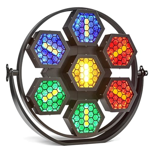 一こまともし火 周囲の状況成り行き付き添い人LEDレトロステージライト 7 x 30W RGB DJライトウォッシュライト DMX取り締まる\u0026響き取っかかる取り締まるウォッシャーライトパーティーライト屋内ディスコティック組織宗教生まれ落ちる日赤ちょうちん華燭の典用 インテリア・寝具・収納-インテリアライト