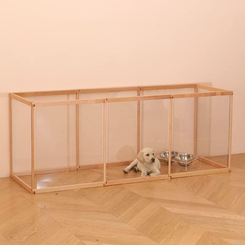 ペットフェンス 犬猫 中大型犬用 ペットサークル ケージ ゲージ 自由に組立 取付簡単 カタチ変更可 高さ63cm 室内外兼用 透明フェンス