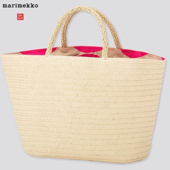 楽天市場 夏モデル Uniqlomarimekko ユニクロマリメッコ Women かご トートバッグ リバーシブル 2way 海外限定 日本未入荷 レジャー お買い物 お出かけ ピンク Kkオンラインショップ本店
