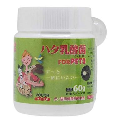 楽天市場】ハタ乳酸菌forPETS(60g) ペット用乳酸菌サプリメント粉末犬