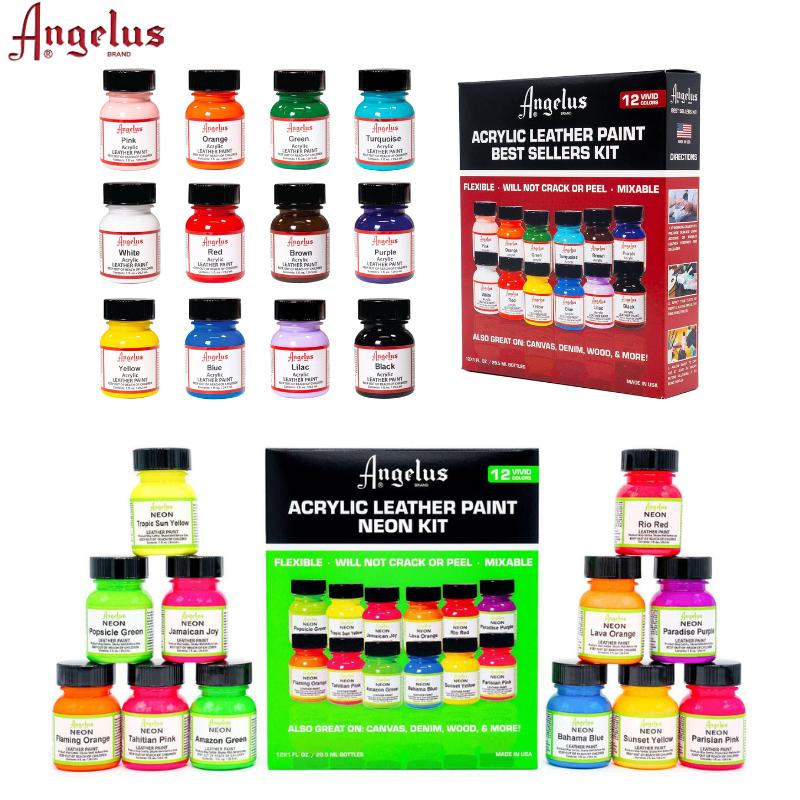 楽天市場】Angelus アンジェラス ペイント 12色 セット スタンダード