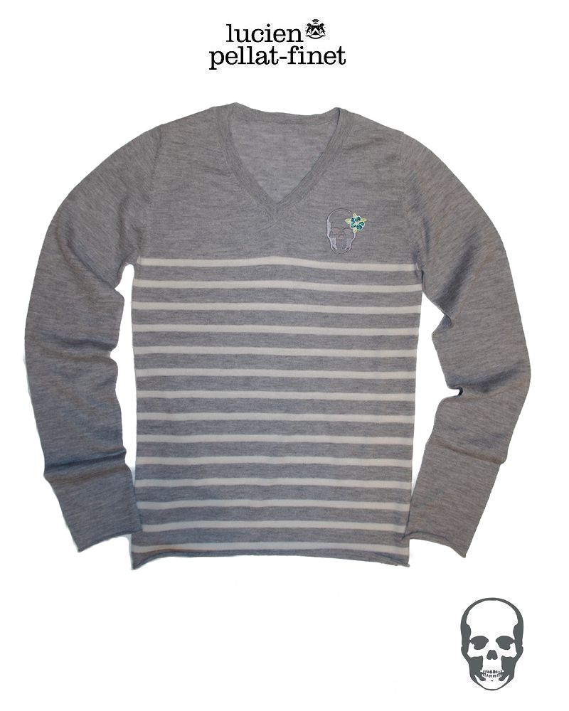 犬 服 カシミヤ 送料込み lucien pellat-finet lucien pellat-finet ⁄ ルシアンペラフィネ | カシミヤ スカル ニット