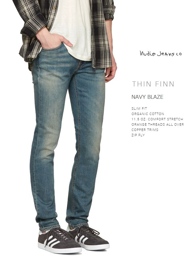ヌーディージーンズ NudieJeans シンフィン ネイビーブレイズ L/30ThinFinn Navy Blaze北欧 スウェーデン王国 ジーンズ