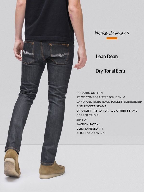 ヌーディージーンズ　リーンディーン　ドライ　トナル　エクリュNudieJeans LEANDEEN DRY TONAL ECRU　インディゴ　デニム｜Knock，Knock，Puchic！