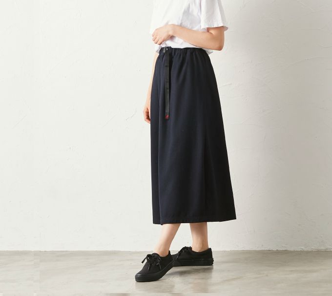 19 秋冬新作 グラミチ ウール ブレンド ロング フレア スカート 女性用gramicci Wool Blend Long Flare Skirt Woman Knock Knock Puchic