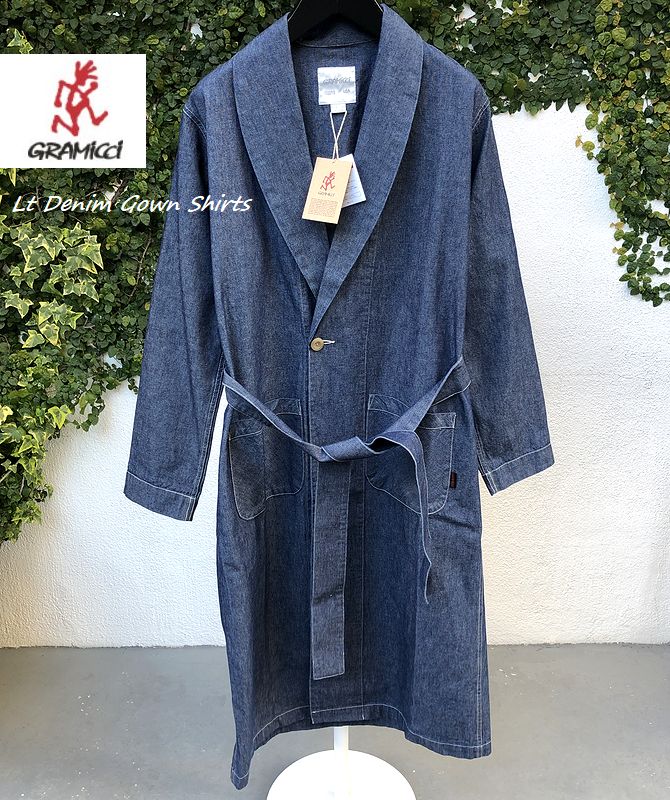 2020SS春夏新作グラミチGramicciリネンコットンガウンシャツ麻綿コートLINENCOTTONGOWNSHIRT