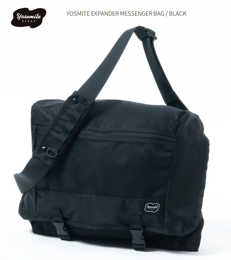 ヨセミテストラップ エキスパンダー メッセンジャーバッグ ブラック Yosemite Strap EXPANDER MESSENGER BAG 国内正規取り扱い|Knock,Knock,Puchic!