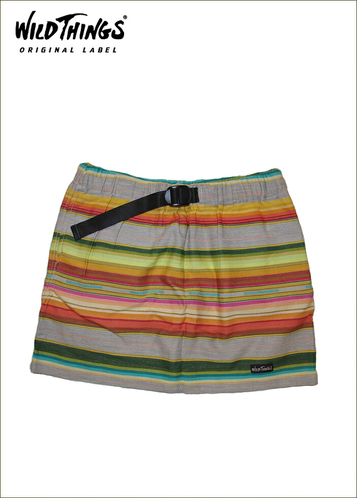 ワイルドシングス　Wild Thing　セラぺ　スカート　SERAPE　Skirt　ライトグレー　女性用　レディース　キャンプ　アウトドア