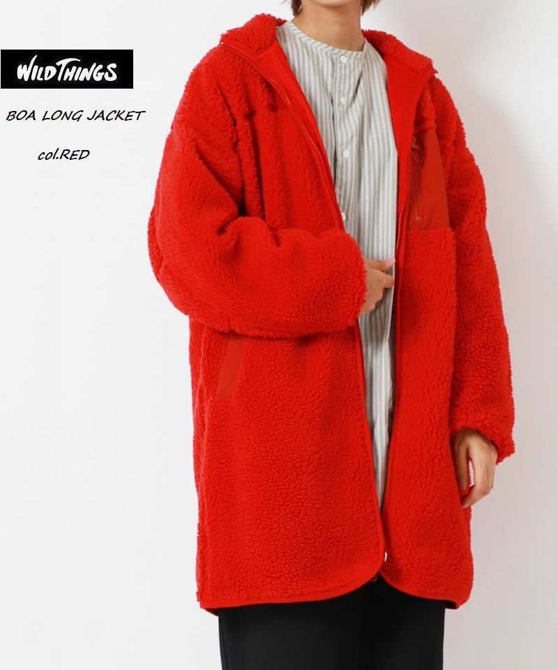 秋冬　WildThings　ワイルドシングス　ボア　ロング　フリース　ジャケット　レディス　女性用　W'S BOA LONG JACKET｜Knock，Knock，Puchic！ 15,048円