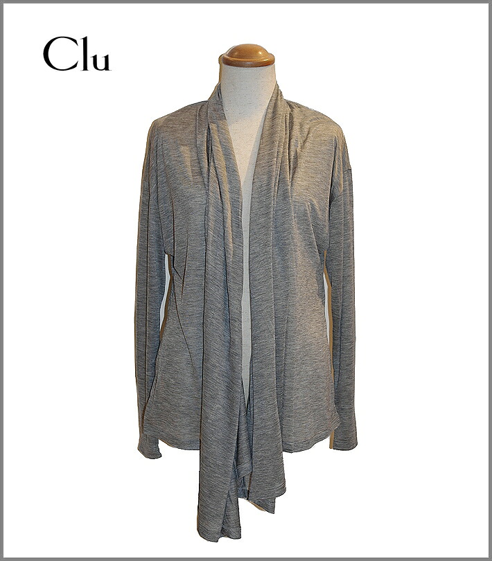 CLU【クルー&rdquo;ドレープカーディガン/grey】｜Knock，Knock，Puchic！