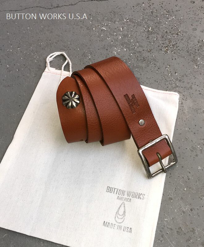 ジェラード JELADO×BUTTON WORKS クロムエクセルレザーベルト Button Works BUTTON WORKS ボタンワークス WAIPER別注
