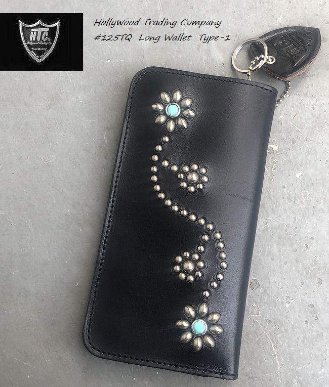 HTCブラックレザー財布 ウォレットチェーン付き 楽天市場】HTC BLACK TYPE-5 SN33 LEATHER WALLET 【BLACK/BRASS