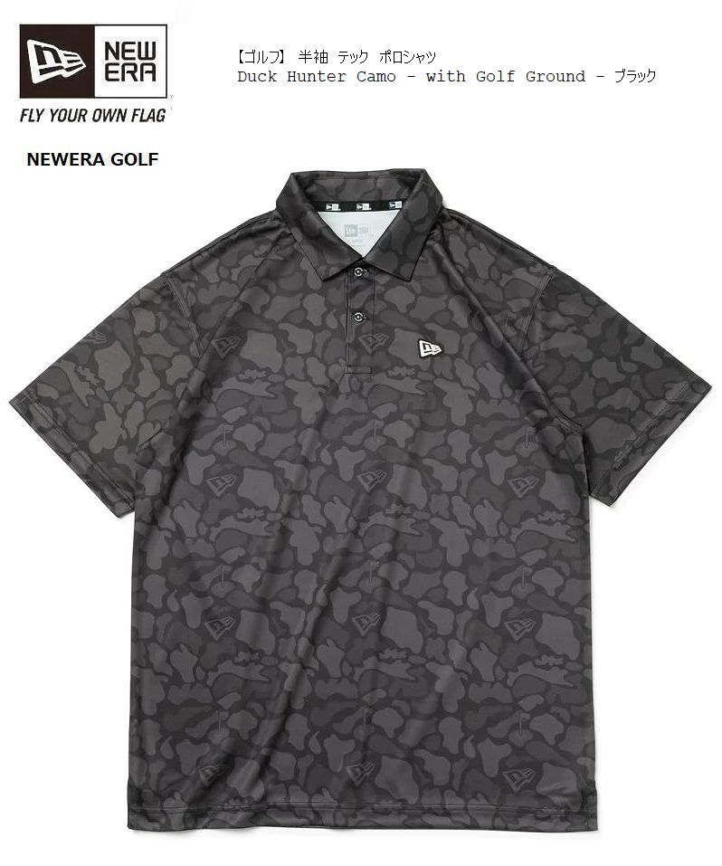新品未使用　二ューエラ ゴルフ ポロシャツ Duck Hunter Camo 新品未使用 二ューエラ ゴルフ ポロシャツ Duck Hunter Camo
