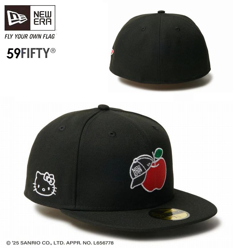 楽天市場】New Era×HELLO KITTY Cap KITTY Black/Purple
