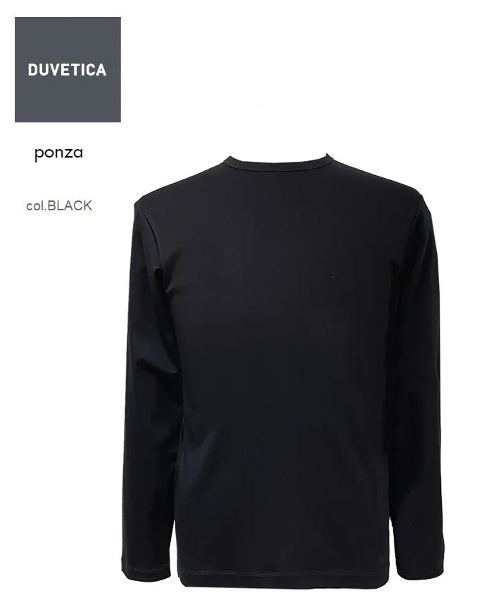 DUVETICA デュベティカ 日本限定モデル Tシャツ ロゴ入り 長袖 PONZA 最高級コットン超長綿を使用 国内正規品 イタリア|Knock,Knock,Puchic!